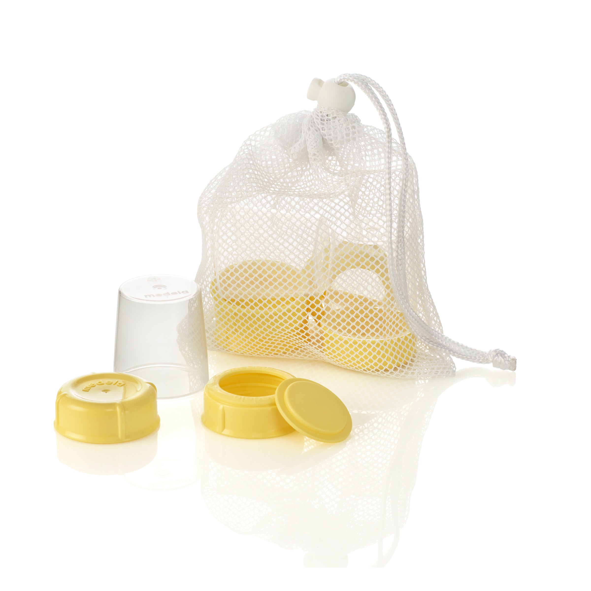 Medela Wide Base Bottle and Collar & Lid Set